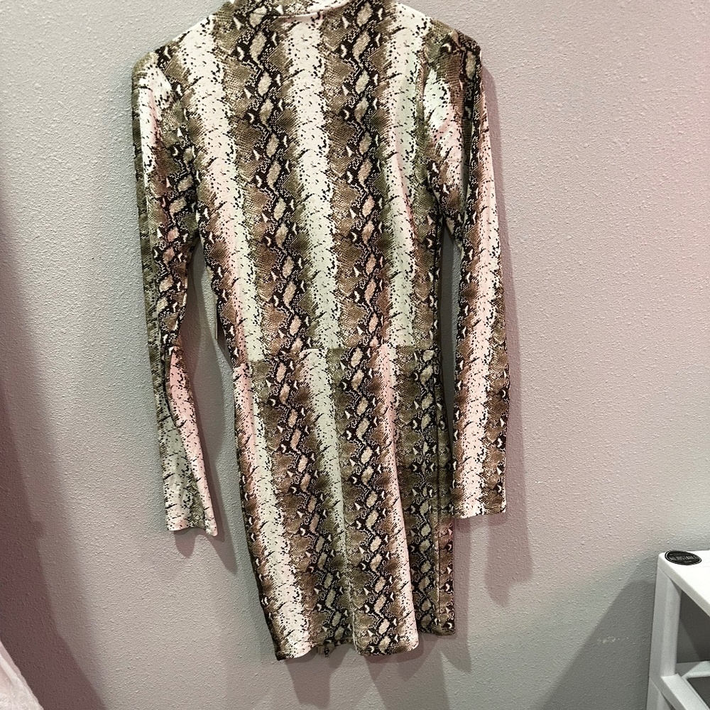 Snake print dress